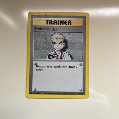 Pokémon TCG Professor Oak Base Set Unlimited Uncommon Card 88/102