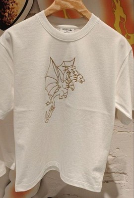 Lacoste × Godzilla Collaboration white Limited Japan Exclusive