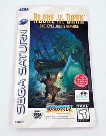 ALONE IN THE DARK ONE EYED JACK'S REVENGE COMPLETE CIB VGC Disc 1996 Sega Saturn