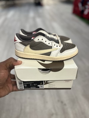TRAVIS SCOTT X JORDAN 1 LOW OG REVERSE MOCHA size 1.5y ps fast shipping same day