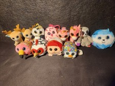 LOT OF 12 - Ty Teeny Tys / Mini Beanie Boos Plush - Some w/ Hard Tags - MLB Team