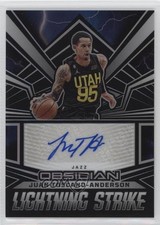 2022 Obsidian Lightning Strike Signatures 97/149 Juan Toscano-Anderson Auto 10qe