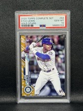 2020 Topps Complete Set Kyle Lewis #64 Gold Stars Rookie PSA 10 Baseball Card. rookie card picture