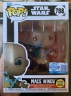Funko Pop Mace Windu #787 Star Wars GITD Special Edition w/Protector