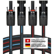 Solarkabel Verlängerungskabel 4mm2, 1-50m PV Kabel Photovoltaik Verlängerung 0%