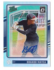 Brando Mayea 2024 Donruss Baseball Rated Prospects Optic Signatures #200 AUTO