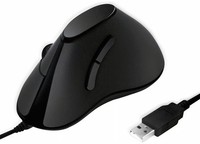 Logilink Ergonomic-Maus ID0158, Usb, Vertical, Schwarz