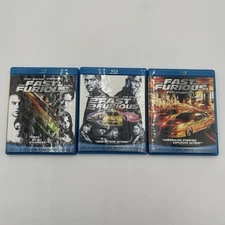 NEW!! 3 Set - The Fast and the Furious 1-3 Blu Ray HD - Digital Disks for 1 & 2