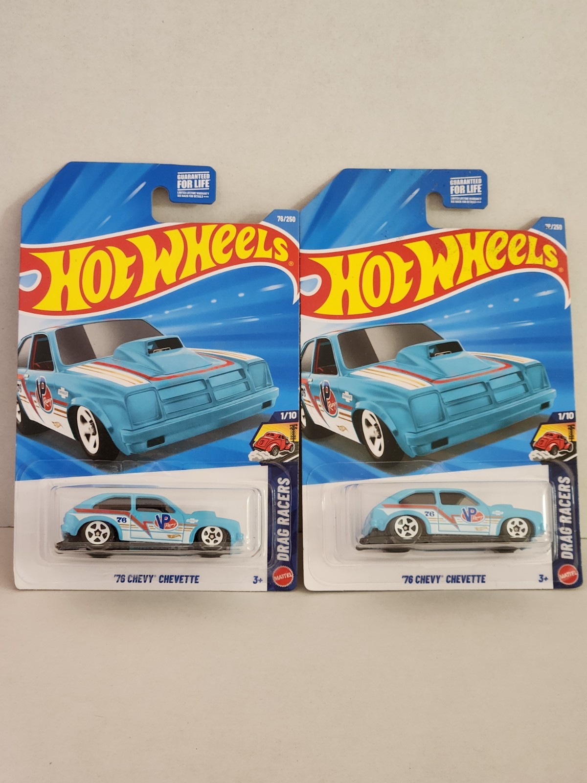 Hot Wheels 76 Chevy Chevette Lot Of 2 Drag Racers Case C & D 1/64