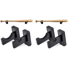 4X Baseball Bat Display Wall Mount,Bat Holders for Wall Solid with Felt5479