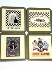 Williamsburg Tavern Theme Coasters Set Of 4 K...