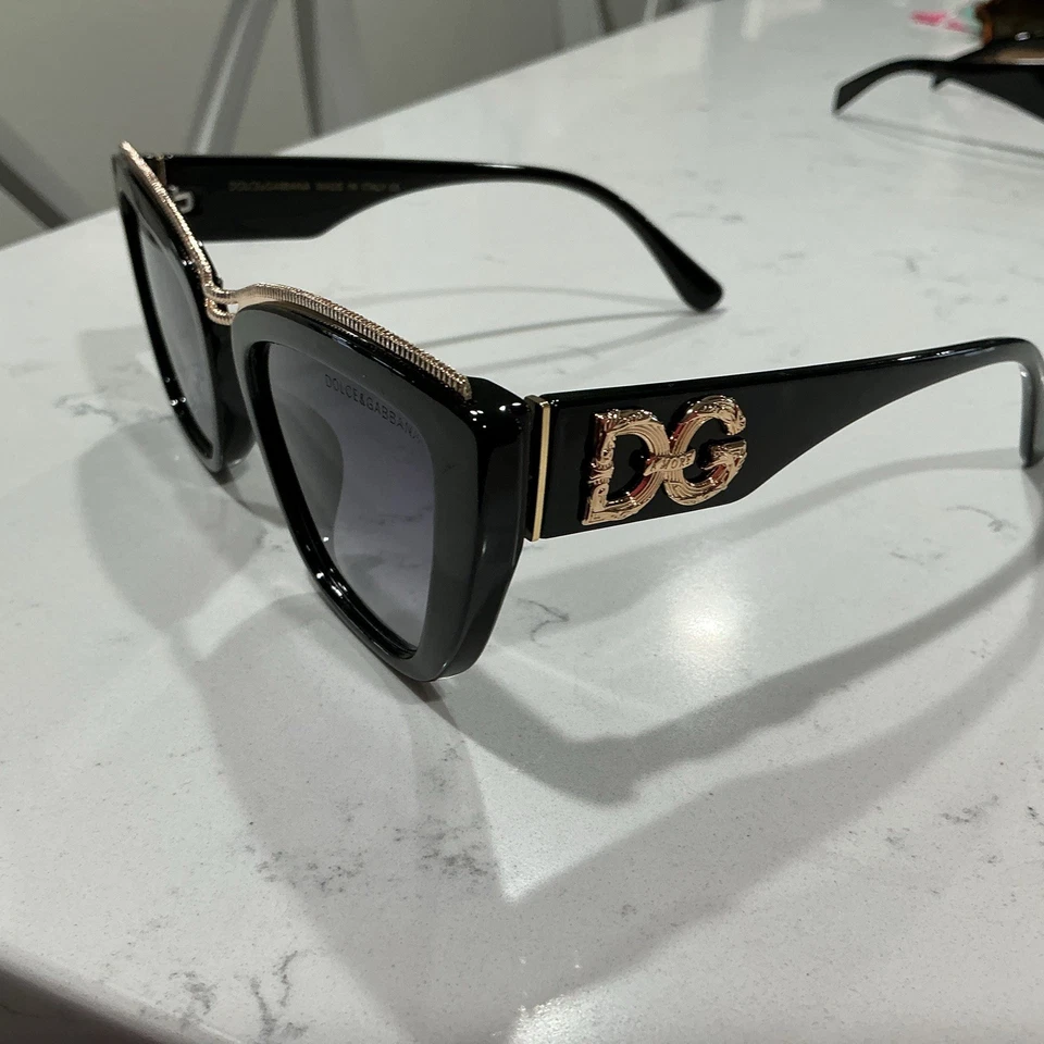 Dolce & Gabbana DG4466 501/87 Sunglasses Black/Dark Grey, 56-17-145, Authentic - Image 3 of 4