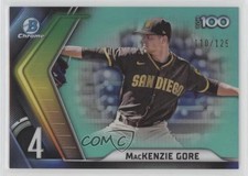 2022 Bowman Chrome Scouts Top 100 Aqua Refractor /125 Mackenzie Gore #BTP-4 03mf