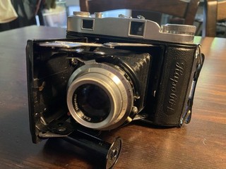 Alte Kamera Balda Hapo 66 E Mit Enna 4 5/75 120 Rollfilm Mit Tasche 1955