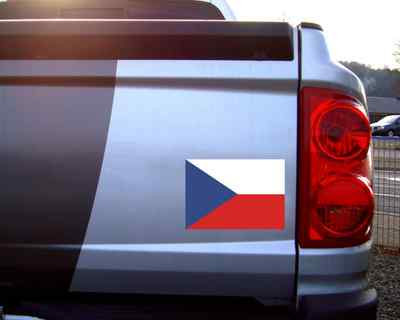 Samunshi Tschechien Flagge Aufkleber Autoaufkleber Nationalfarben  6 Größen