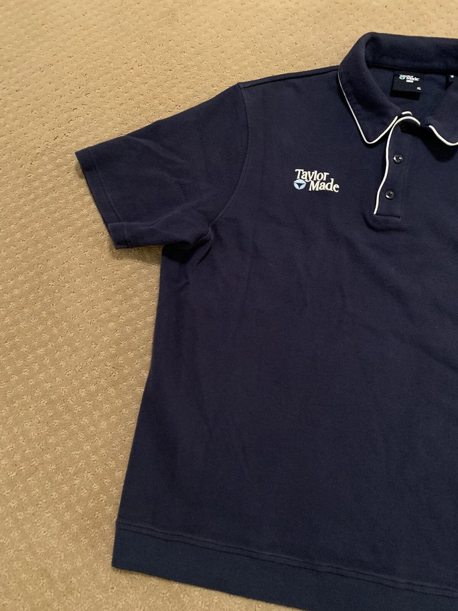 KITH Taylormade The Turn Polo Button Shirt Vista Navy Blue Golf XL