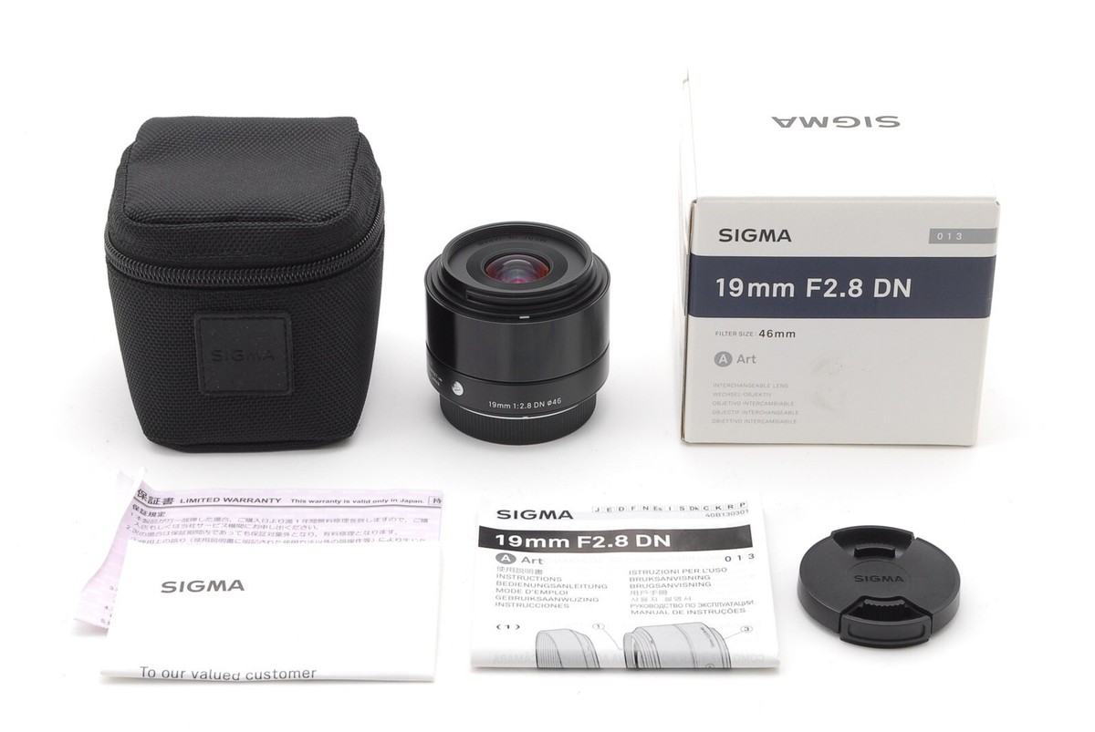 Top Mint w/Box】 Sigma 19mm f2.8 DN Art Black Sony E mount