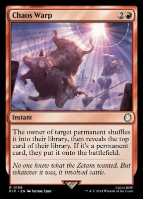 MTG Chaos Warp NM-Mint Universes Beyond: Fallout 