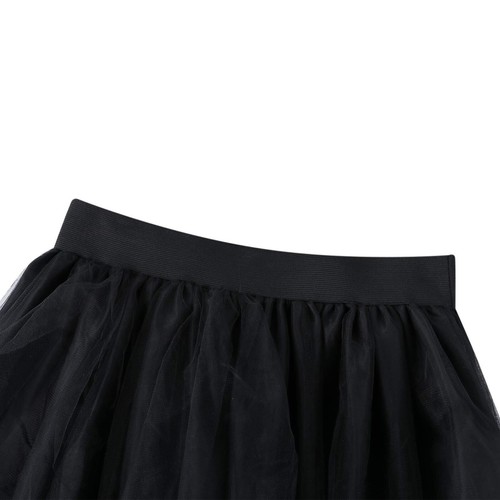 Women's Tulle Maxi Skirt Floor Length Layered High Waist Split Skirt A-Line P... - Picture 4 of 7