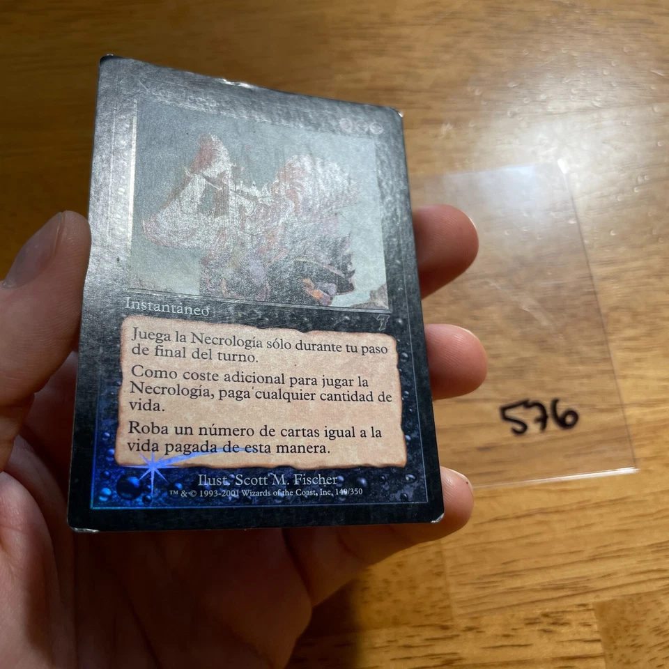 💀 Necrologia - FOIL - 7ED - Spanish - 7th Edition - MTG - See pics 4 cond - 576 - Image 3 of 4