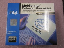 NEW Intel Mobile Celeron 550 MHz Processor Micro PGA 2 128KB SL4MT RETAIL