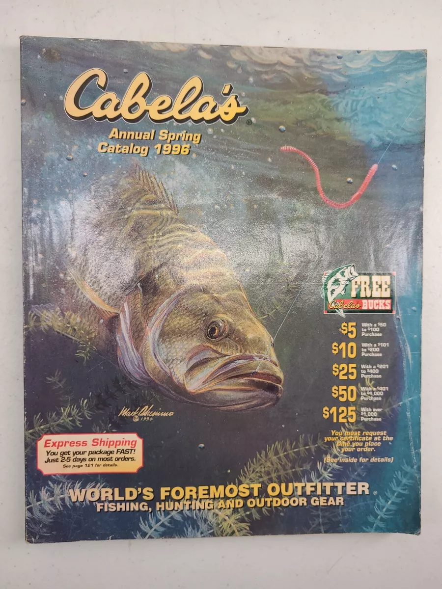 Cabelas Annual Spring 1996 Catalog Fishing Hunting Outdoor Gear