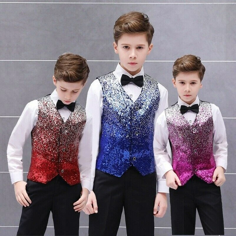 Boys sequin best sale vest