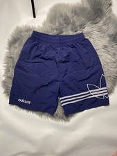 Adidas Oversized Logo RARE vintage 90s Navy shorts Sz M