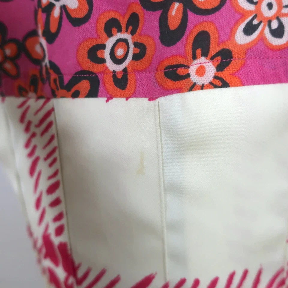 Vestido camisero plisado manga corta Uniqlo x Marni estampado floral y cuadros talla mediana Foto 4 de 4