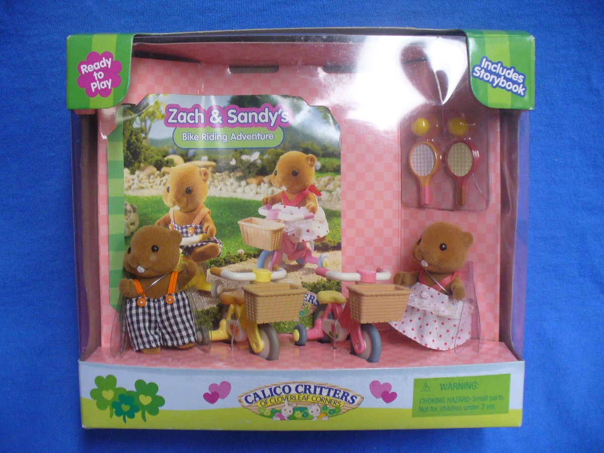 Calico Critters of Cloverleaf Corners Zach Sandy's Bike Riding