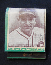 1937 Diamond Chicago Cubs nr comp 19/20 UNUSED match book Charlie Root green