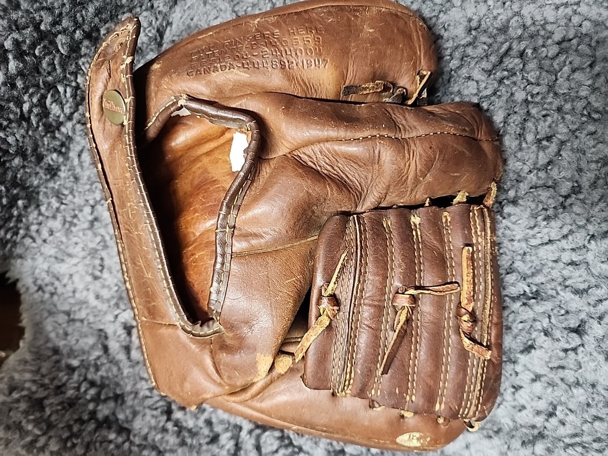 Vintage RARE 1947 Wilson A2200 the Ball Hawk 3 Baseball Glove 2  