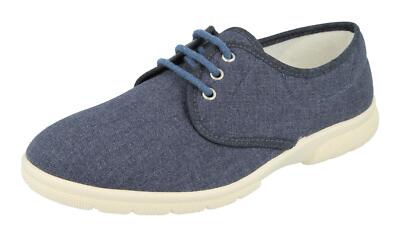 Herren Canvas / Sommerschuhe (Troon) 2V Wide Fit von Db Schuhe in Jeansblau