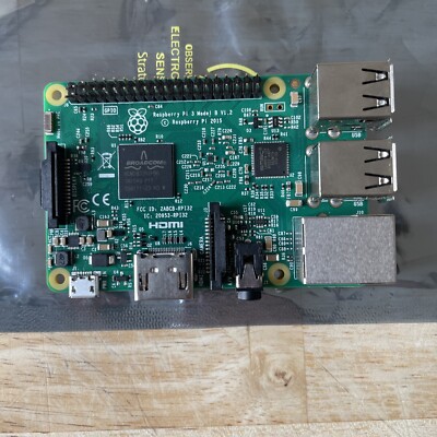 Raspberry Pi 3 Model B+ (Broadcom BCM2837, 1.2 GHz, 1 GB RAM) Single-Board...