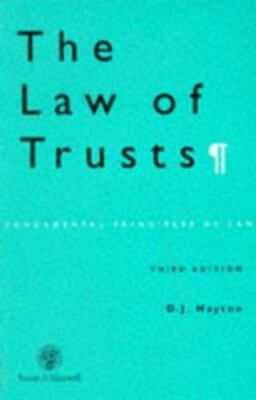 The Law of Trusts (Fundamental Principles of Law), Hayton, David J., Good Book