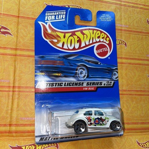 VINTAGE HOTWHEELS No 731 ARTISTIC LICENSE SERIES VW BUG BLUE CARD - X4 - Picture 2 of 5
