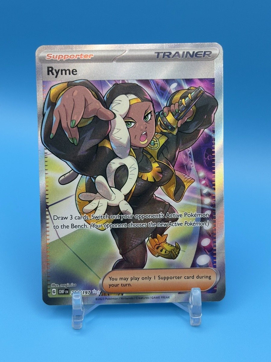 Pokémon TCG Ryme SV03: Obsidian Flames 221/197 Full Art Holo Ultra
