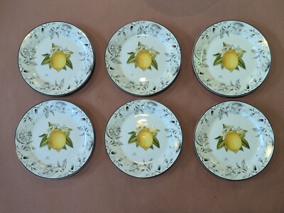Williams-Sonoma Meyer Lemon Dinner Plates - Set of 6.  Preowned, Great Condition