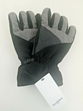 Gray Men's Textured Cold Weather Ski Gloves Size M Goodfellow Co