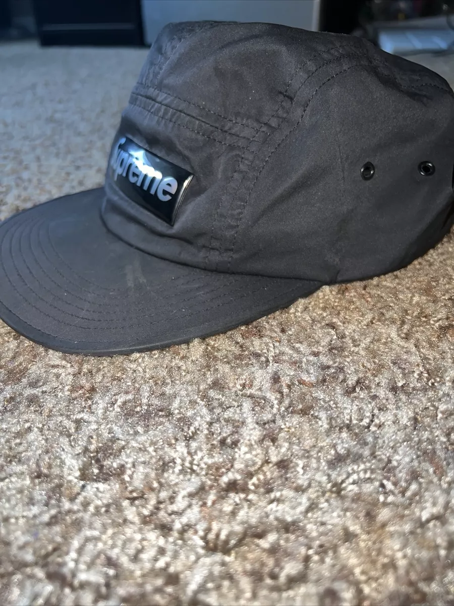 Supreme F/W 2017 Liquid Metal Logo Camp Cap Black | eBay