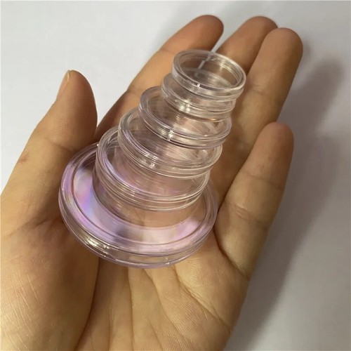 Plastic Coin Case Holder 100pcs Clear Round Dustproof Token Collection Protector - Picture 15 of 24