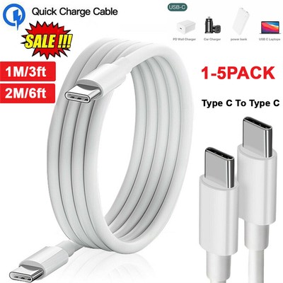 For Xiaomi Poco M6 X6 F6 14T USB-C to USB C Type-C Fast Charging Data SYNC Cable