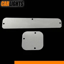 Fit For 60-66 Chevy GMC Truck Silver Heater Delete Panel Plate + Blower Cover
