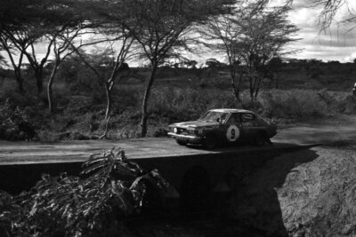Harry Kallstrom and Claes Bilstam Datsun 1800 1973 Rally Car Old Photo