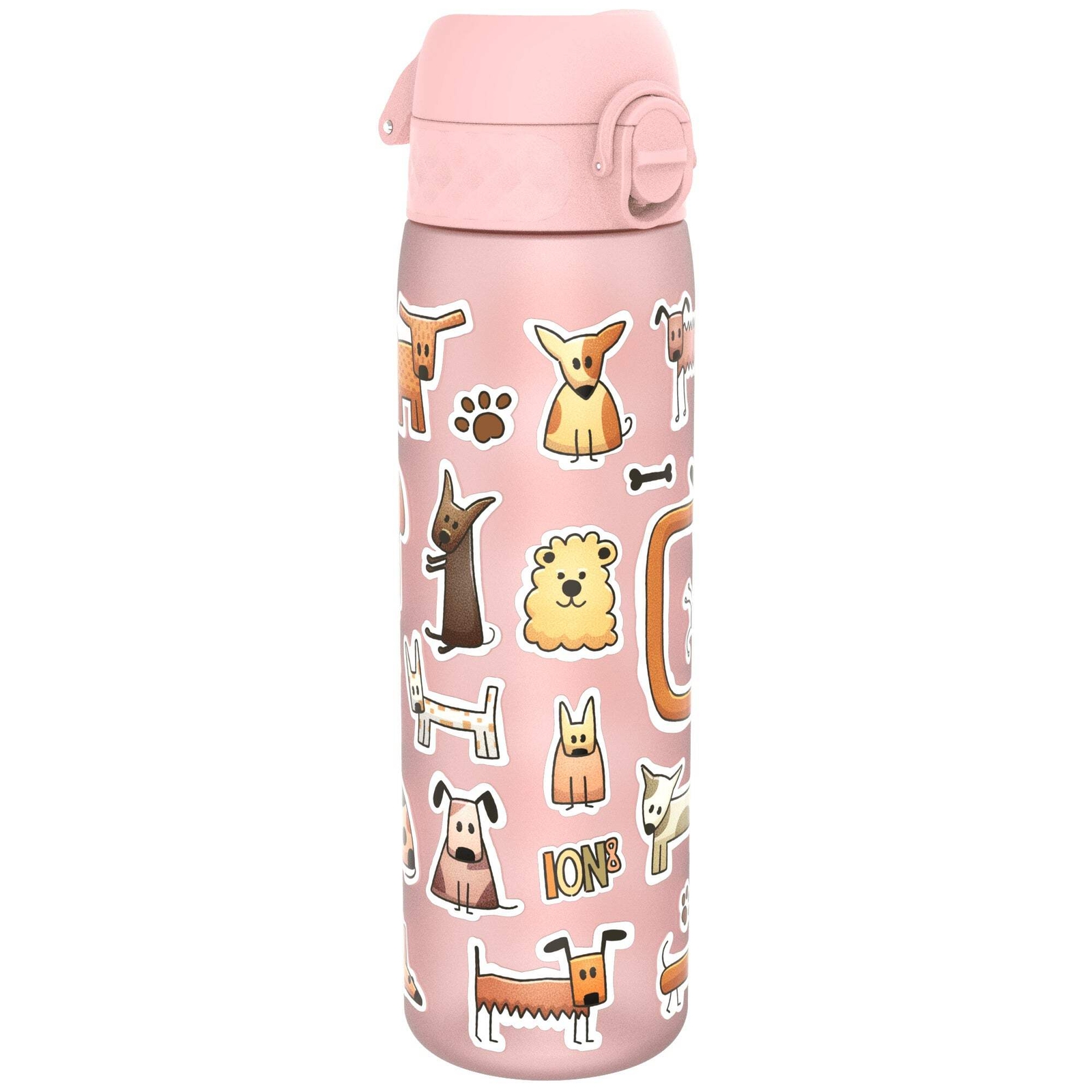 ION8 Leak Proof Slim Water Bottle, Recyclon, Dogs, 500ml (18oz)