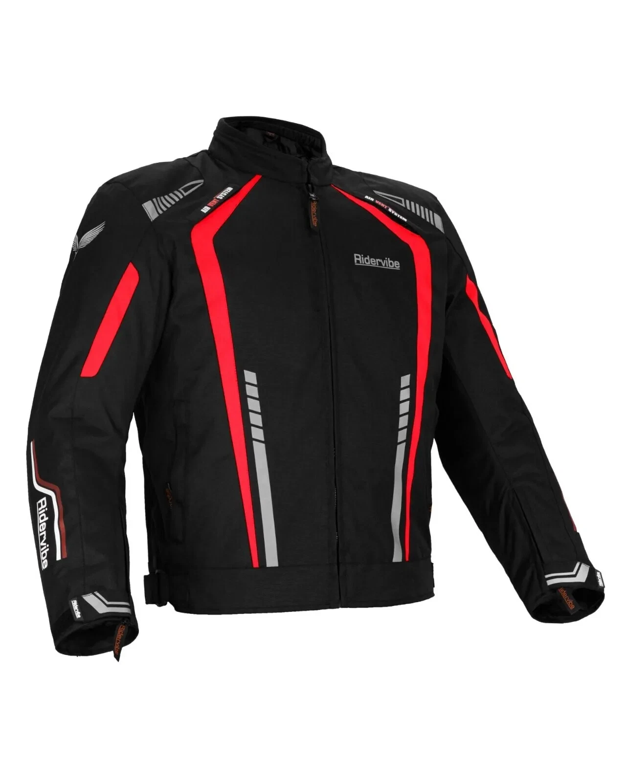 Premium Men's Black Textile Motorcycle Biker Racer CE Armor Quilted Jacket