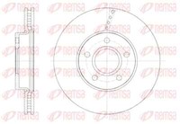 Remsa 2X Bremsscheibe Vorne Ø278 Mm BelüFtet FüR Volvo V40 SchräGheck 525 526