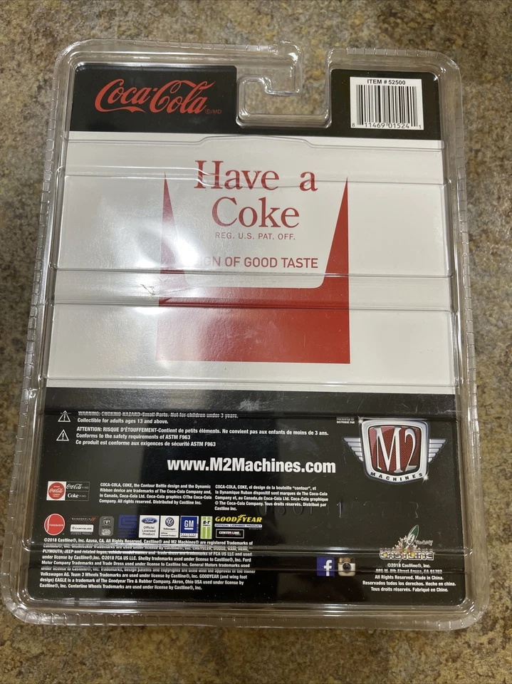 M2 Machines Coca-Cola Release RW03 1953 VW Beetle Deluxe European Model 18-22 - Image 2 of 2