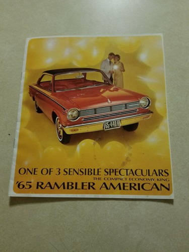 Vintage 1965 American Motors Rambler American Original Sales Brochure AMC 440