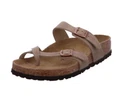Birkenstock Mayari Leather Oiled Waxy Tobacco Tabacco brown Slides Thongs Sandal